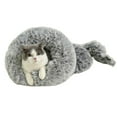 thumbnail image 1 of Bxaolu Cat Sleeping Bag, Pet Hideway Sleeping Cuddle Cave, Soft Plush Cat Winter Sleeping Bag Bed, Cosy Pet Snuggle Sack for Cats,Puppy,Kitten( Dark Gray, 20 × 21 inches), 1 of 8