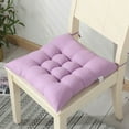 thumbnail image 1 of Bxaolu Chair Cushions for Dining Chairs, Seat Cushions for Kitchen Chairs, Indoor Seat Cushions with Ties, Tufted Chair Pads, Non Slip Kitchen Chair Cushions Set of 2, 15.5" x 15.5", Light Purple, 1 of 6