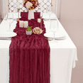thumbnail image 1 of Bxaolu Cheesecloth Table Runner 35.5 x 157.5 inch Gauze Table Runners, Rustic&nbsp;Semi Sheer Boho Cheese Cloth Fabric Table Runner for Wedding,Party,Bridal Shower Decoration, Red, 1 of 6