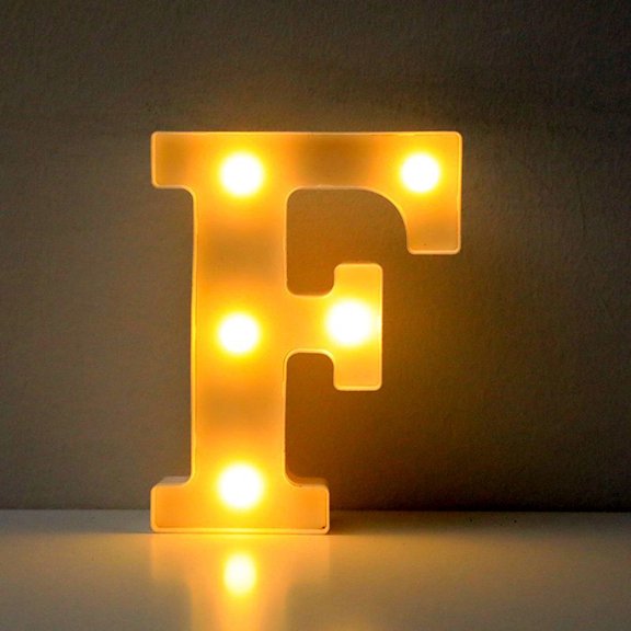 Bxaolu Indoor Christmas 26 Letter LED String Lights