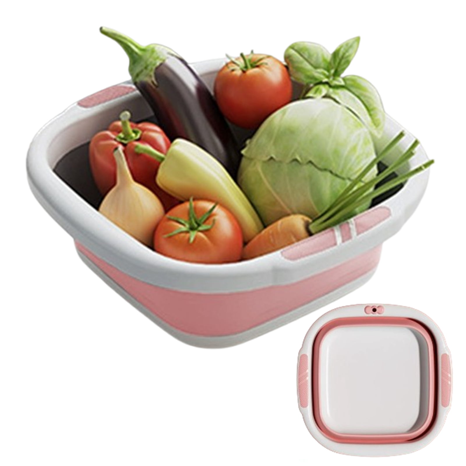 Washbin Bxaolu Collapsible Plastic Wash Basin 5L(1.4 Gallon), Kitchen Floding ...
