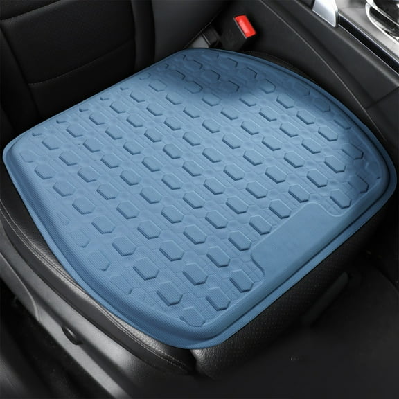 Bxaolu Comfortable Car Seat Covers Universal Front Seat Coves for Car Accessories, Summer Cooling Padded Car Interior Covers for Automotive, SUV, Truck, Home Office (Blue)