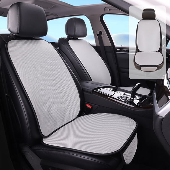 Bxaolu Cooling Car Seat Cushions, Summer Cooler Pad with Back Support - Seat Cover for Car SUV Truck Universal Fit 1 Pack (18.9" x 18.9", Gray, Seat Cushion and Back Cushion)