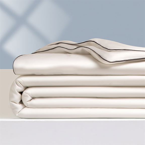 Bxaolu Cooling Comforter, Cooling Blankets for Hot Sleepers and Night Sweats, Summer Comforter for Standard Size Bed, Breathable Soft Lightweight Silk Smooth, 78.75"x90.55 INCH
