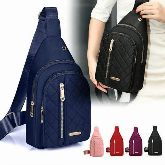 Bxaolu Crossbody Bags for Women Men Trendy Sling Bag Backpack Casual Chest Bag with Shoulder Strap, Blue