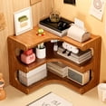thumbnail image 1 of Bxaolu Desktop Shelf Organizer, 3-Tier Wooden Desk Bookshelf, Small Tabletop Book Shelf, Desktop Corner Stand Shelf for Storage for Home, Office, Dorm, Coffee, 1 of 9