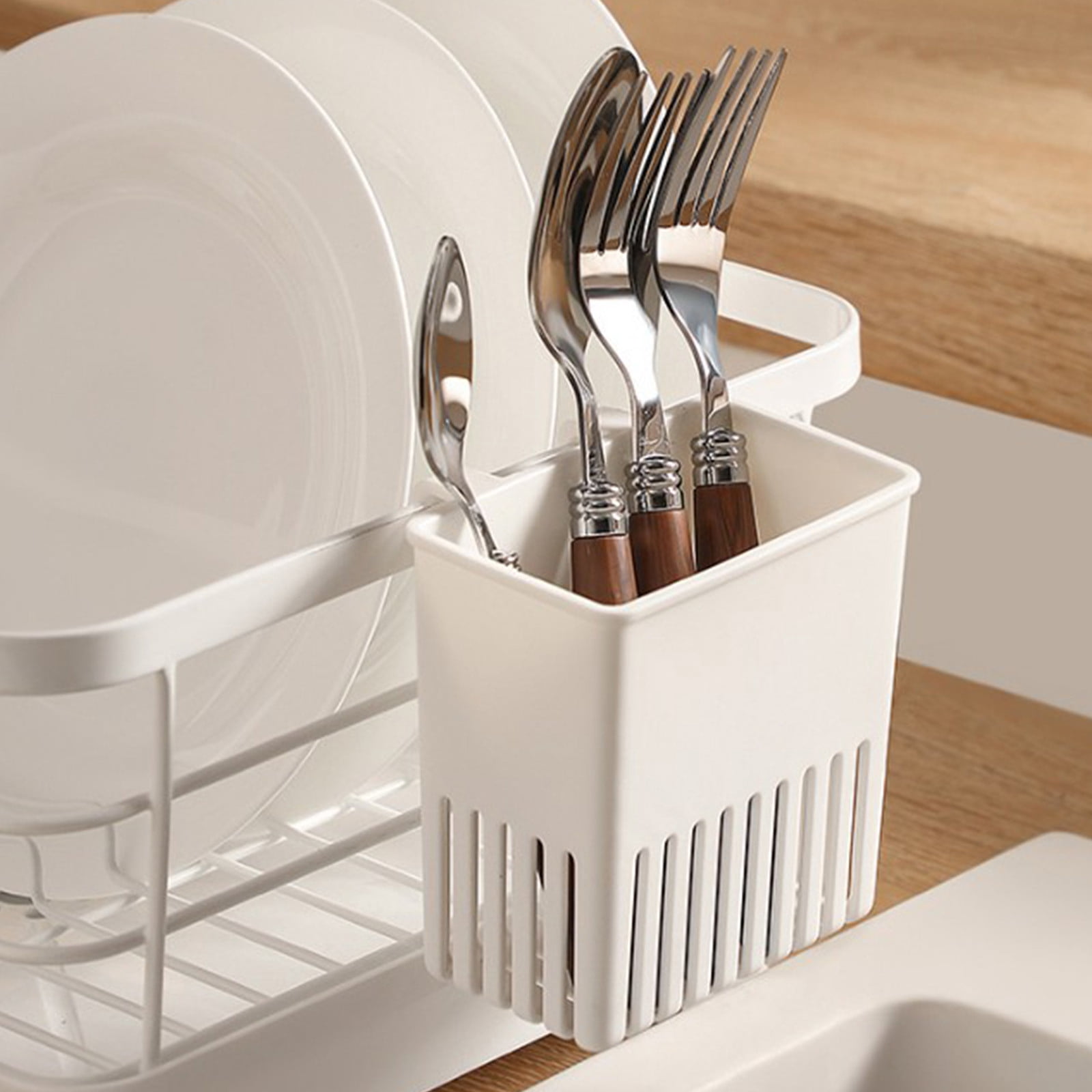 Flarware Rack Bxaolu Dish Rack Utensil Holder, Hanging Cutlery Drainer Caddy, 1Pack ...