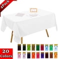 thumbnail image 1 of Bxaolu Disposable Table Cloth - 1 Pack, 54 x 72 Inch Waterproof Rectangle Tablecloths for Parties, Decorative Plastic Table Cover, Leakproof & Sturdy Table Cover Protector, Yellow, 1 of 9