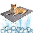 thumbnail image 1 of Bxaolu Dog Cooling Mat Foldable Cooling Pad for Dog in Summer Coolings Mat for Dogs and Cats Machine Washable (Dark Gray,19.7"x27.5"), 1 of 7