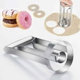 thumbnail image 1 of Bxaolu Donut Cutter, 3.1 inch Stainless Steel Doughnut Cutter with Good Grip Handle, Professional Baking Dough Tools for Making Perfect Donuts, Bagels, Cookies, Biscuits, and More, 1 of 7