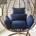 thumbnail image 1 of Bxaolu Egg Chair Cushion – Indoor Outdoor Hanging Chair Cushion, Replacement Cushions with Headrest for Patio Swing, Waterproof, Fade- Resistant, Removable & Machine Washable Cover(Blue), 1 of 7