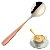 Bxaolu Espresso Spoons, Mini Coffee Spoon, 6.9" Stainless Steel Small Spoons for Dessert, Mirror Polished Spoons for Home, Kitchen, Restaurant, Dishwasher Safe
