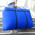 thumbnail image 1 of Bxaolu Extra Large Moving Bags with Zipper and Carrying Handles, Storage Totes Bags for Clothes, Moving Supplies, Space Saving Oversized Storage Bag Organizer for Moving, Traveling (40L, Blue), 1 of 6