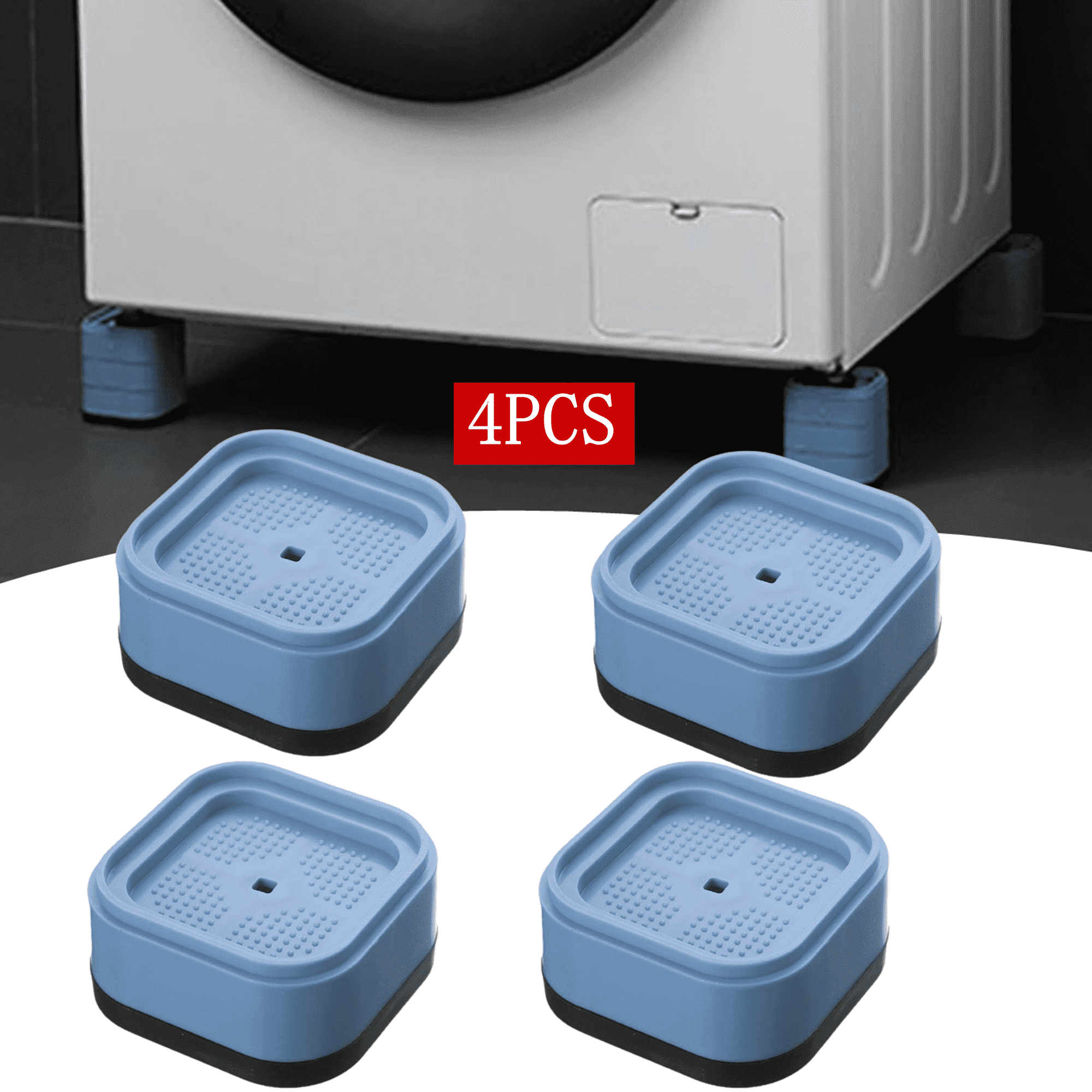 Bxaolu Adjustable Height Bed Risers, 4-Piece Furniture Set, Stackable ...