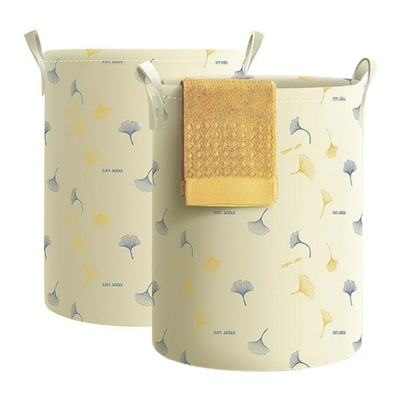 Bxaolu Foldable Laundry Basket,Large Laundry Baskets with Handle, &nbsp;Dirty Clothes Basket, Laundry Hamper for Clothes Organizer (Beige,2PC)