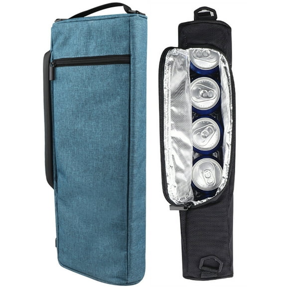 Bxaolu Golf Cooler Bag - Accessories for Men Women, Small Soft Insulated Beer Cooler Holds 6 Pack of Cans or 2 Wine Bottles, Sports Bag, Blue