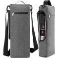 thumbnail image 1 of Bxaolu Golf Cooler Bag - Soft Sided Insulated Cooler Holds a6 Pack of Cans or 2 Wine Bottles, Golf Accessories Gifts for Men Dad Husband, Sports Bag, Gray, 1 of 9