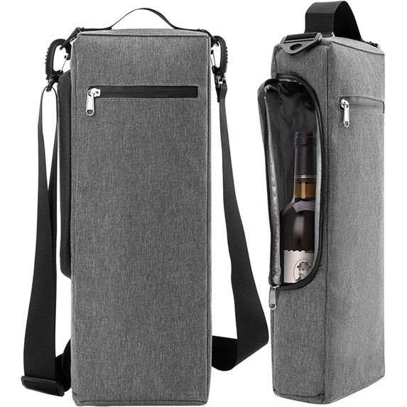 Bxaolu Golf Cooler Bag - Soft Sided Insulated Cooler Holds a6 Pack of Cans or 2 Wine Bottles, Golf Accessories Gifts for Men Dad Husband, Sports Bag, Gray