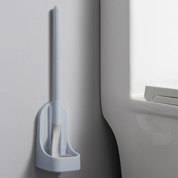 Bxaolu Golf Toilet Brush, Toilet Cleaning Brush, Flexible Bendable Silicone Long Handled Toilet Brush, 360° Deep Toilet Bowl Cleaning Brush,Quick Drying Toilet Brush for Bathroom with Holder