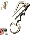 thumbnail image 1 of Bxaolu Keychain Metal Match Kerosene Lighter, Reusable Waterproof Windproof Permanent Strike Anywhere, Upgraded Lighter with Multitool Bottle Opener, Gold, 1 of 9