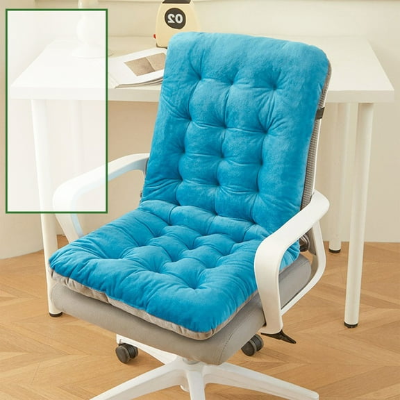 Bxaolu Kitchen Chair Back Cushion & Seat Cushion, Dining Room Chair Cushions, Seat Cushions for Kitchen Chairs, Soft and Comforable Chair Pads for Dinning Chair with Elastic Band, Sky Blue