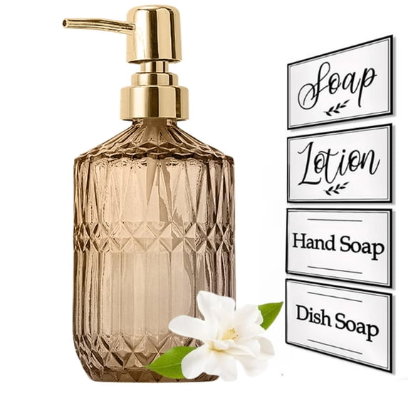 Bxaolu Kitchen Soap Dispenser, Hand Soap Dispenser with 304 Rust Proof Pump, Refillable Liquid Soap Dispenser for Bathroom, Kitchen, Hand Soap, Dish Soap
