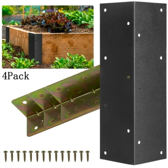 Bxaolu L Bracket, Heavy Duty Corner Brace, 4 Pack 6.3" Metal Shelf Bracket 90° Angle Bracket for Shelves, Metal Braces for Wood, 160mm Overall Length, Multicolor