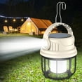 thumbnail image 1 of Bxaolu LED Camping Lantern, Camping Lantern Rechargeable with Solar Panel Charging, Waterproof, 6 Light Modes, Camping Flashlight for Hurricane Emergency, Hiking, Outdoor, 1 of 9