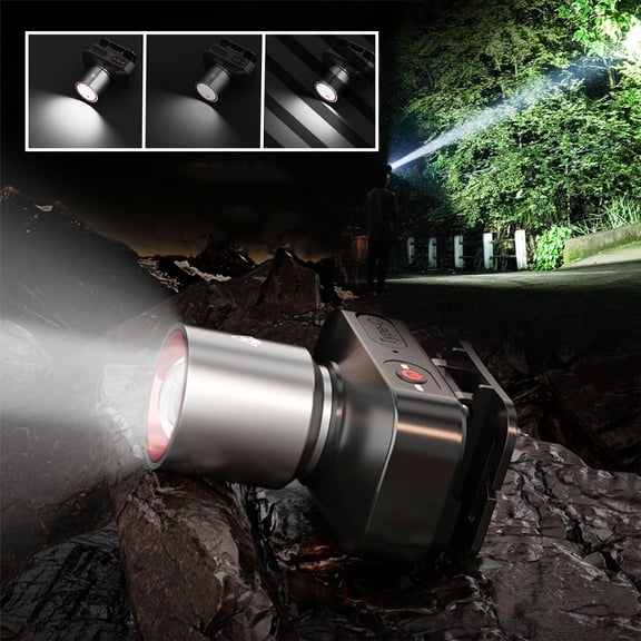Bxaolu LED Flashlight 1 Pack, Bright Torch with 3 Modes, Waterproof Outdoor Flash Light, Christmas Gifts for Men, Hunting Camping Essentials Gear, Black