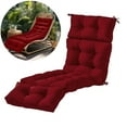 thumbnail image 1 of Bxaolu Long Lounger Chair Cushion Outdoor Chaise Lounge Chair Cushions with Ties, Patio Recliner Thickened Lounge Cushions for Indoor 78.74"L x 21.65"W, Red, 1 of 8