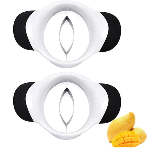 Bxaolu Mango Slicer, Mango Splitter, Peeler & Pit Remover Tool - Mango Cutter with Stainless Steel Blades - Dishwasher-Safe Fruit Slicer with Silicone Ergonomic Handles&nbsp;