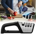 thumbnail image 1 of Bxaolu Manual Knife Sharpener – 3 Ceramic Stone & Tungsten Carbide Discs, Diamond Sharpening Stones for Kitchen Knives, 1 of 9