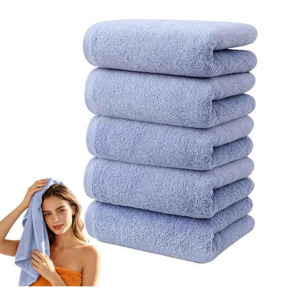 Bxaolu Microfiber Washcloths 5 Pack 29.5" x 13.8" Soft Feel Fingertip Towels Quick Drying Wash Cloths Ultra Soft, Multipurpose Face & Hand Towels for Bathroom, Spa, and Gym Towel.