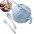 thumbnail image 1 of Bxaolu Microwave Ramen Cooker, Ramen Bowl Set,Instant Noodles Bowl with Chopsticks, Ramen Cooker with Handles for College Dorm Room Apartment Essentials Dishwasher-Safe,Blue, 1 of 9
