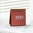 thumbnail image 1 of Bxaolu Mini Desk Calendar 2025, Standing Flip Small Desk Calendar- 2025 Monthly Desktop Calendar- Thick Paper Twin-Wire Binding for Home or Office (Red), 1 of 6