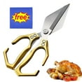 thumbnail image 1 of Bxaolu Multifunctional Heavy-Duty Kitchen Shears, 2025 New Kitchen Scissors for Food with Ergonomic Handle, Poultry Shears Food Scissors for Chicken Meat Seafood Bone Cutting (Gold), 1 of 9