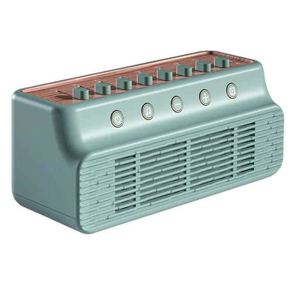 Bxaolu Noise Machine Adult Sleep Aid Sleep Sound Box 8 Nature Sounds Mixer Options Bluetooth Speaker Timer for Sleeping Home Office (Green, 18 x 8.5 x 7.5 cm)