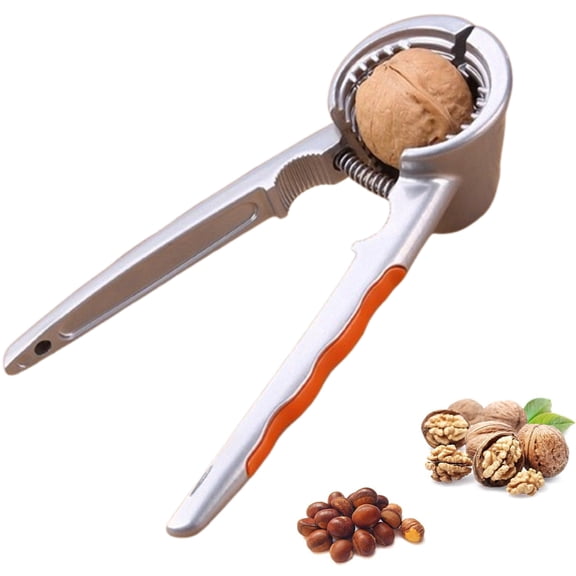 Bxaolu Nut Cracker Chestnut Clip Walnut Almonds Hazelnuts Pliers Metal Nut Opener Plier Multifunctional Chestnut Opener, Silver, 1Pack