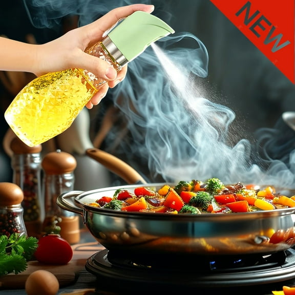 Bxaolu Oil Sprayer for Cooking, Olive Oil Sprayer Mister, Glass Olive Oil Spray Bottle for Salad, BBQ, Kitchen Baking, Roasting