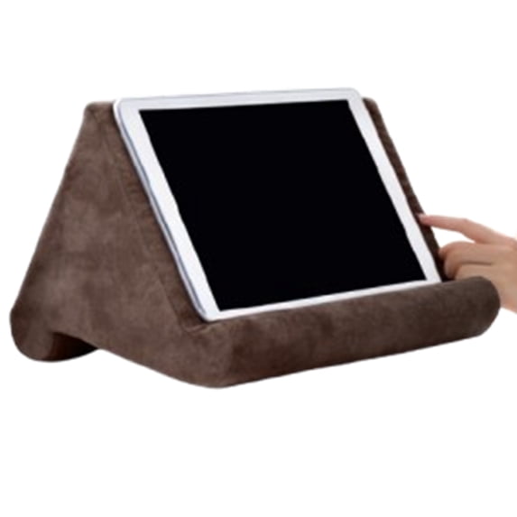 Bxaolu Original Tablet Pillow Stand & Pad Holder, Gift for Book Lovers & Readers, Multi-Angle Stand for Lap, Desk & Bed, Compatible with All Tablets,Phones, Pad and Books, Brown