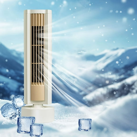 Bxaolu Oscillating Tower Fan, Desk Table Fan with 3 Speeds, Quiet Cooling, 120° Oscillation, 12.5 Inch Personal Small Bladeless for Bedroom Home Office Desktop