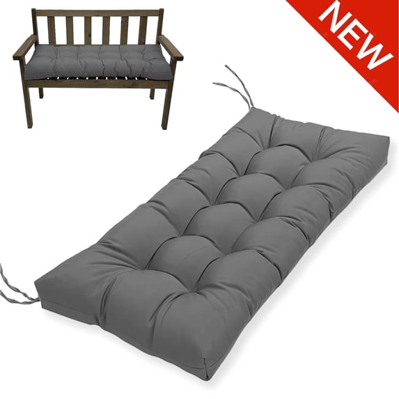 Bxaolu Outdoor Bench Cushion, 39.5x19.7 Inch, Waterproof Bench Cushion for Outdoor/Indoor Furniture, Tufted Patio Bench Seat Cushion, Fade Resistant Outdoor Cushions for Porch Swing Couch