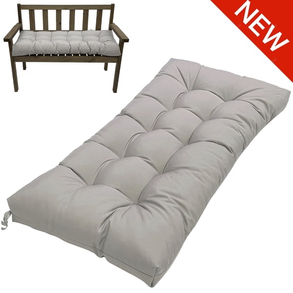 Bxaolu Outdoor Bench Cushion, 39.5x19.7 Inch, Waterproof Bench Cushion for Outdoor/Indoor Furniture, Tufted Patio Bench Seat Cushion, Fade Resistant Outdoor Cushions for Porch Swing Couch