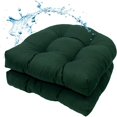 thumbnail image 1 of Bxaolu Outdoor Chair Cushions Set of 2, 19"X19"Patio Chair Cushions with High Elasticity PP, Patio Furniture Cushions, Outdoor Dining Chair Pads, Green, 1 of 9