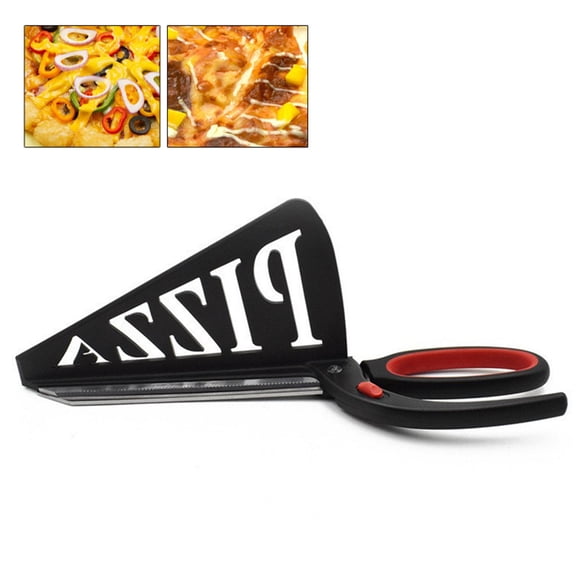 Bxaolu Pizza Pizza Cutter With Detachable Stainless Steel Blade Shovel and Handle Pizza Slicer Server With Spatula, Multifunction Kitchen Tool For Food Home Restaurant, Black
