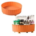 thumbnail image 1 of Bxaolu Plastic 10-Inch Round Lazy Susan Organizer for Kitchen Pantry Storage - Turntable Spice Organizers and Storage for Cabinet, Refrigerator, Table Top, Countertop, Bathroom(2Pack, Orange), 1 of 7