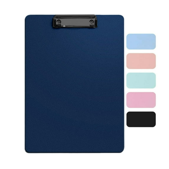 Bxaolu Plastic Clipboard, Holds 8.5 x 11 Sheets, 1 Pack Clipboards Folder for Office Supplies, Dark Blue