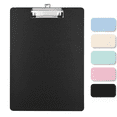 thumbnail image 1 of Bxaolu Plastic Clipboards 1 Pack, 12.2 x 8.86 Inch Clipboard | Low Profile Clip Design, Lightweight, Durable, Paper Holding with Hanging Hole, Home Office Use, Black, 1 of 7