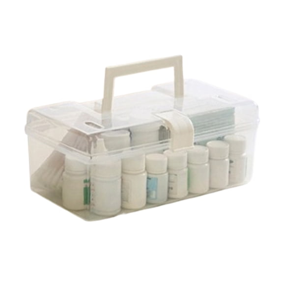 Bxaolu Plastic Storage Bins with Latching Lids Portable Case Clear File Box Stackable Storage Containers for Organizing Paper, Photo, Document, Scrapbook