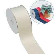 Bxaolu Polyester Velvet Ribbon, 1.6 Inch,14.75Ft Ribbon Spool Christmas Decorations, Use for Choker, Gift Wrapping, Floral Bouquets, Boutonnieres, Beige